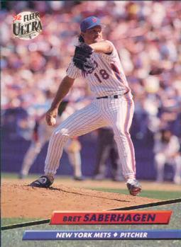 #537 Bret Saberhagen - New York Mets - 1992 Ultra Baseball