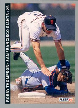 #538 Robby Thompson - San Francisco Giants - 1993 Fleer Baseball