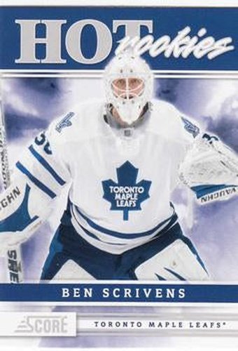 #538 Ben Scrivens - Toronto Maple Leafs - 2011-12 Score Hockey