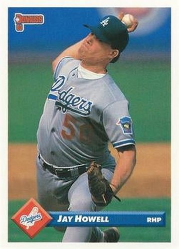 #538 Jay Howell - Los Angeles Dodgers - 1993 Donruss Baseball