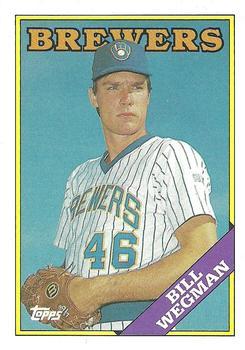 #538 Bill Wegman - Milwaukee Brewers - 1988 Topps Baseball