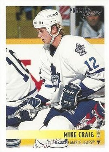 #538 Mike Craig - Toronto Maple Leafs - 1994-95 Topps Premier Hockey
