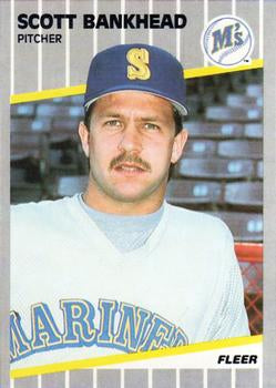 #539 Scott Bankhead - Seattle Mariners - 1989 Fleer Baseball