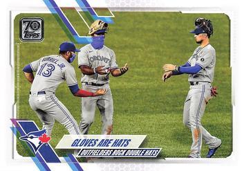 #539 Gloves are Hats - Toronto Blue Jays - 2021 Topps Baseball