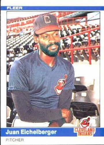 #539 Juan Eichelberger - Cleveland Indians - 1984 Fleer Baseball