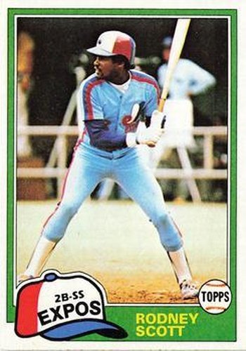 #539 Rodney Scott - Montreal Expos - 1981 Topps Baseball