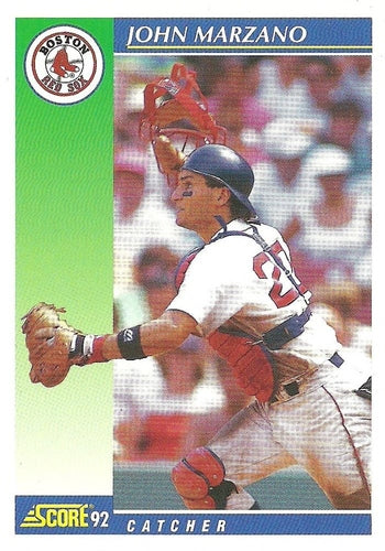 #539 John Marzano - Boston Red Sox - 1992 Score Baseball