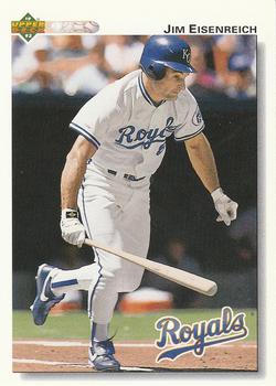 #539 Jim Eisenreich - Kansas City Royals - 1992 Upper Deck Baseball