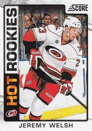 #539 Jeremy Welsh - Carolina Hurricanes - 2012-13 Score Hockey