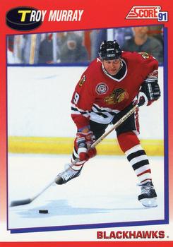 #53 Troy Murray - Chicago Blackhawks - 1991-92 Score Canadian Bilingual Hockey