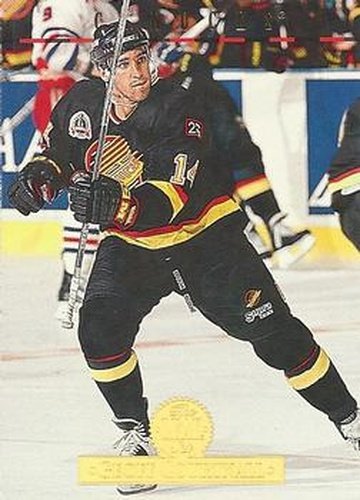 #53 Geoff Courtnall - Vancouver Canucks - 1994-95 Leaf Hockey