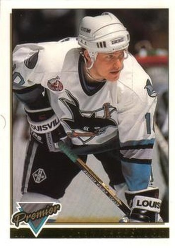 #53 Johan Garpenlov - San Jose Sharks - 1993-94 O-Pee-Chee Premier Hockey - Gold