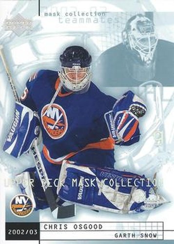 #53 Chris Osgood / Garth Snow - New York Islanders - 2002-03 Upper Deck Mask Collection Hockey
