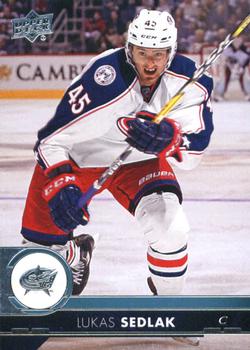 #53 Lukas Sedlak - Columbus Blue Jackets - 2017-18 Upper Deck Hockey
