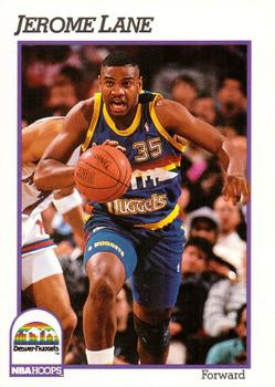 #53 Jerome Lane - Denver Nuggets - 1991-92 Hoops Basketball