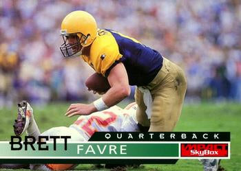 #53 Brett Favre - Green Bay Packers - 1995 SkyBox Impact Football
