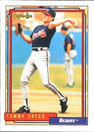 #53 Tommy Gregg - Atlanta Braves - 1992 O-Pee-Chee Baseball
