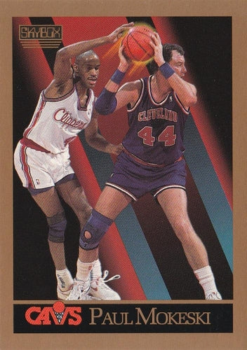 #53 Paul Mokeski - Cleveland Cavaliers - 1990-91 SkyBox Basketball