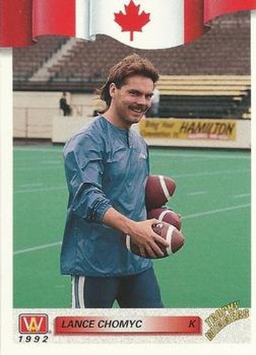 #53 Lance Chomyc - Toronto Argonauts - 1992 All World CFL Football