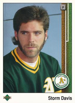 #153 Storm Davis - Oakland Athletics - 1989 Upper Deck Baseball