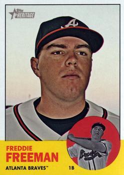 #53 Freddie Freeman - Atlanta Braves - 2012 Topps Heritage Baseball