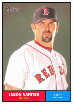 #53 Jason Varitek - Boston Red Sox - 2010 Topps Heritage Baseball