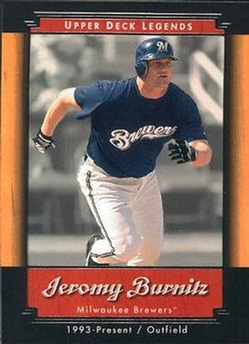 #53 Jeromy Burnitz - Milwaukee Brewers - 2001 Upper Deck Legends Baseball