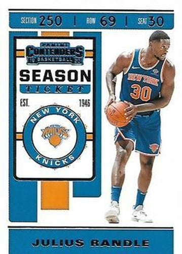 #53 Julius Randle - New York Knicks - 2019-20 Panini Contenders Basketball