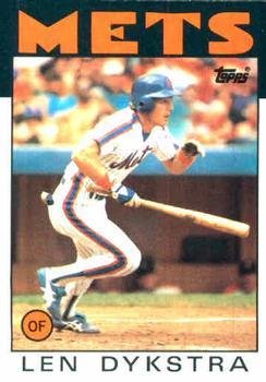 #53 Len Dykstra - New York Mets - 1986 Topps Baseball