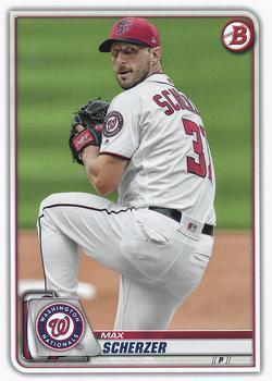 #53 Max Scherzer - Washington Nationals - 2020 Bowman Baseball