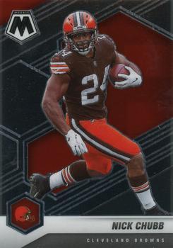 #53 Nick Chubb - Cleveland Browns - 2021 Panini Mosaic Football