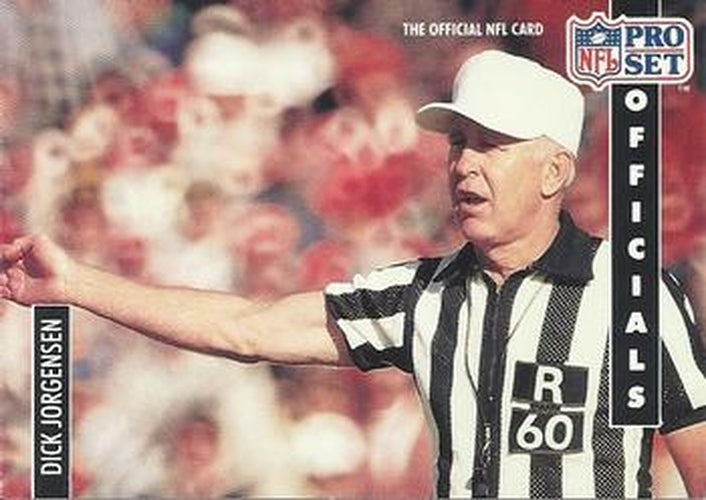 #353 Dick Jorgensen - - 1991 Pro Set Football