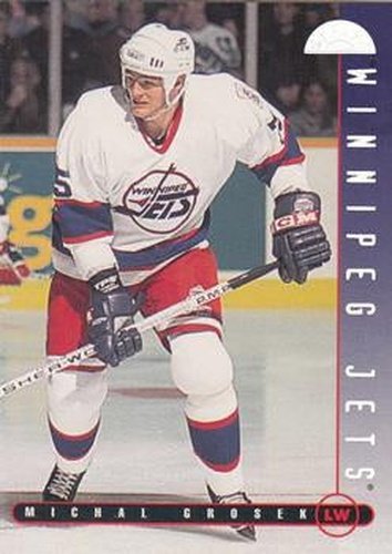 #53 Michal Grosek - Winnipeg Jets - 1995-96 Leaf Hockey
