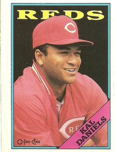 #53 Kal Daniels - Cincinnati Reds - 1988 O-Pee-Chee Baseball