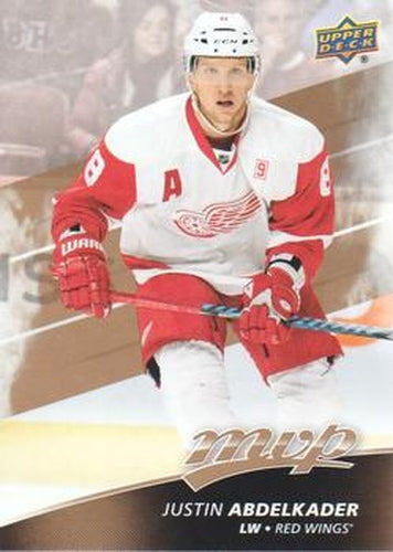 #53 Justin Abdelkader - Detroit Red Wings - 2017-18 Upper Deck MVP Hockey