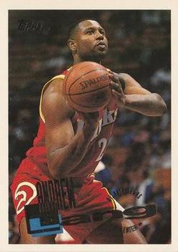 #53 Andrew Lang - Atlanta Hawks - 1995-96 Topps Basketball