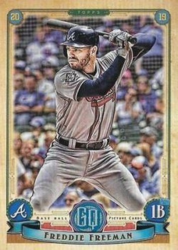#53b Freddie Freeman - Atlanta Braves - 2019 Topps Gypsy Queen Baseball
