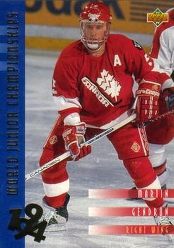 #540 Martin Gendron - Canada - 1993-94 Upper Deck Hockey