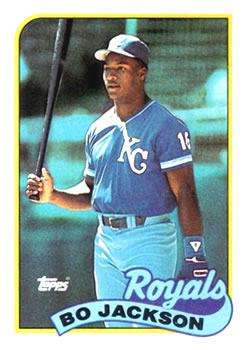 #540 Bo Jackson - Kansas City Royals - 1989 Topps Baseball