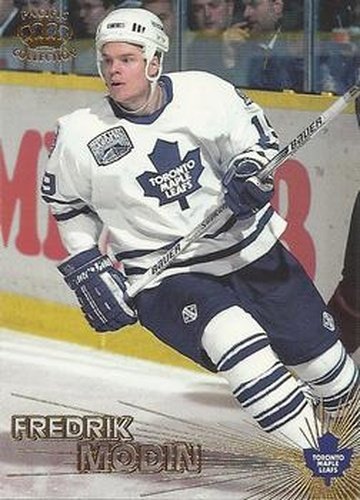 #127 Fredrik Modin - Toronto Maple Leafs - 1997-98 Pacific Crown Hockey