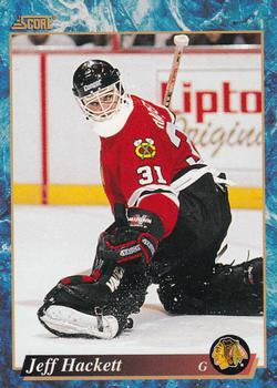 #541 Jeff Hackett - Chicago Blackhawks - 1993-94 Score Canadian Hockey