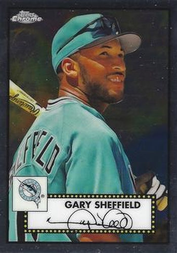 #541 Gary Sheffield - Florida Marlins - 2021 Topps Chrome Platinum Anniversary Baseball