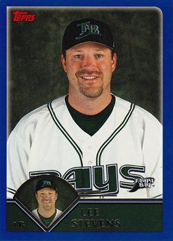 #541 Lee Stevens - Tampa Bay Devil Rays - 2003 Topps Baseball