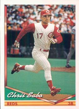 #542 Chris Sabo - Cincinnati Reds - 1994 Topps Baseball