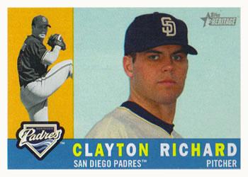 #542 Clayton Richard - San Diego Padres - 2009 Topps Heritage Baseball