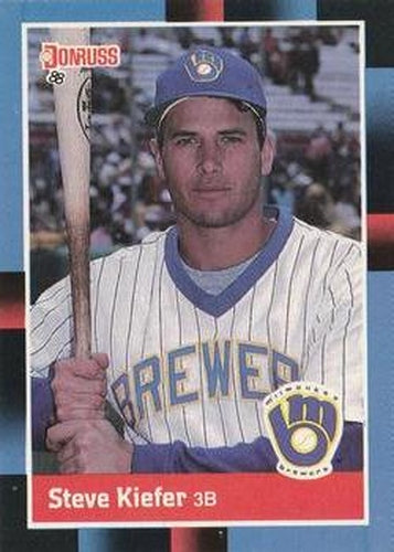 #542 Steve Kiefer - Milwaukee Brewers - 1988 Donruss Baseball