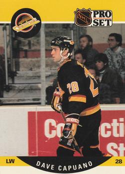 #543 Dave Capuano - Vancouver Canucks - 1990-91 Pro Set Hockey