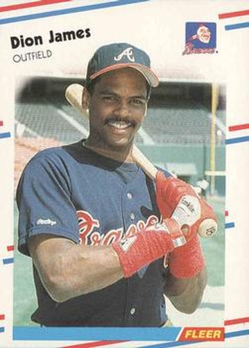 #543 Dion James - Atlanta Braves - 1988 Fleer Baseball