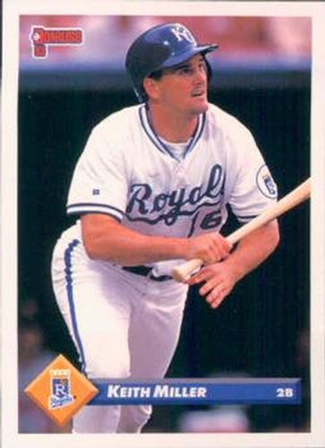 #543 Keith Miller - Kansas City Royals - 1993 Donruss Baseball