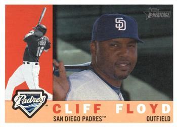 #543 Cliff Floyd - San Diego Padres - 2009 Topps Heritage Baseball
